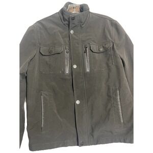 Michael Kors Mens Black Snap Button Utility Jacket Size‎ Medium